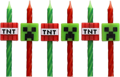 Minecraft Birthday Candles | Party Cake Decoration Toppers | 6 Count5