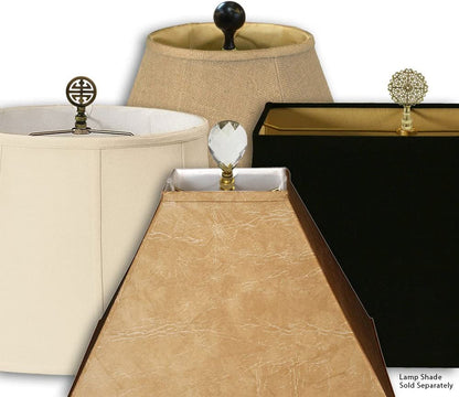 Fancy Bottom Rectangle Basic Lamp Shade, BS-747-18BG, Beige, (7 X 10) X (12.25 X 18) X 13.258