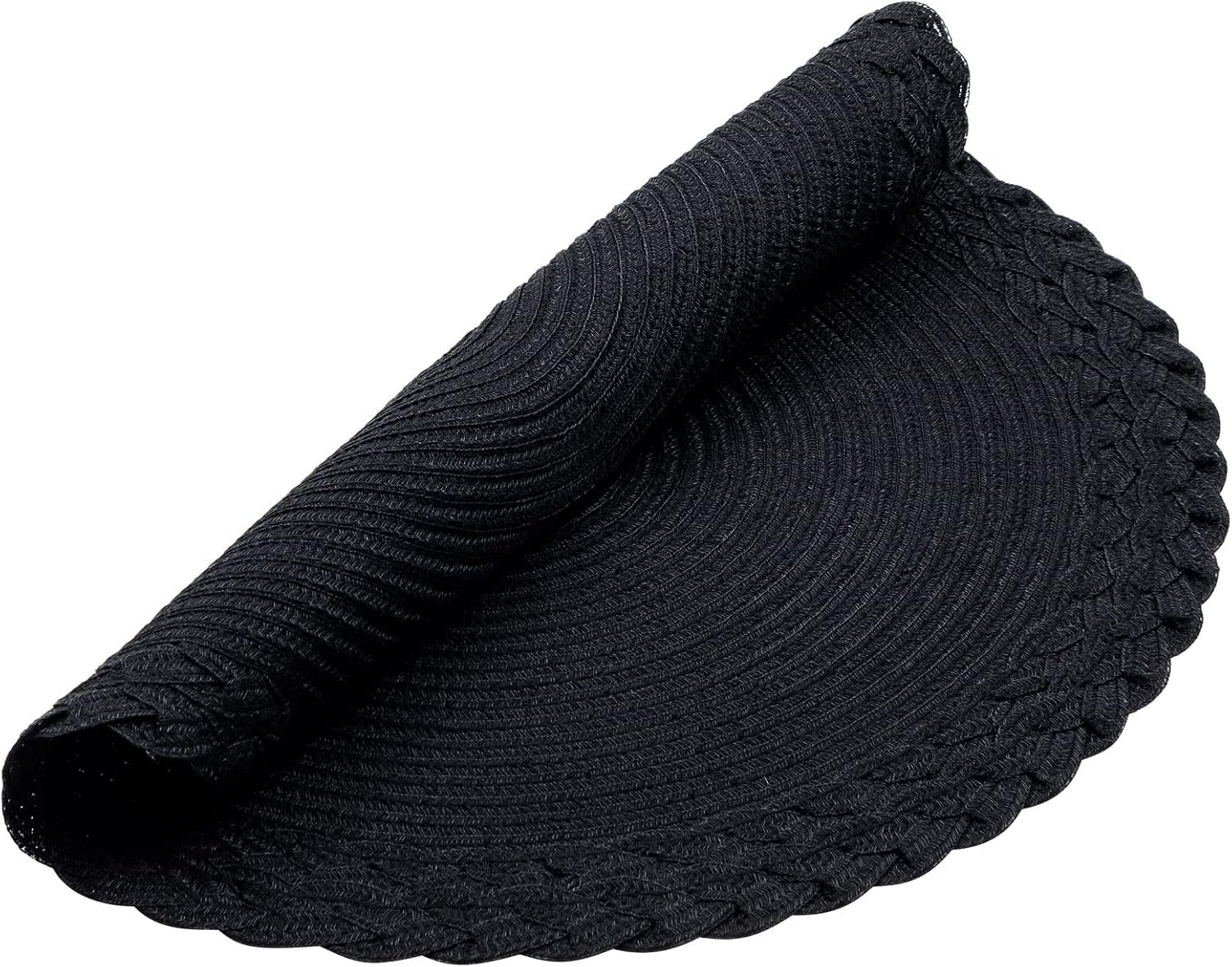 round-placemats-set-of-4-boho-braided-border-15-inch-circle-place-mats-washable-fabric-table-mats-for-kitchen-dining-table-black