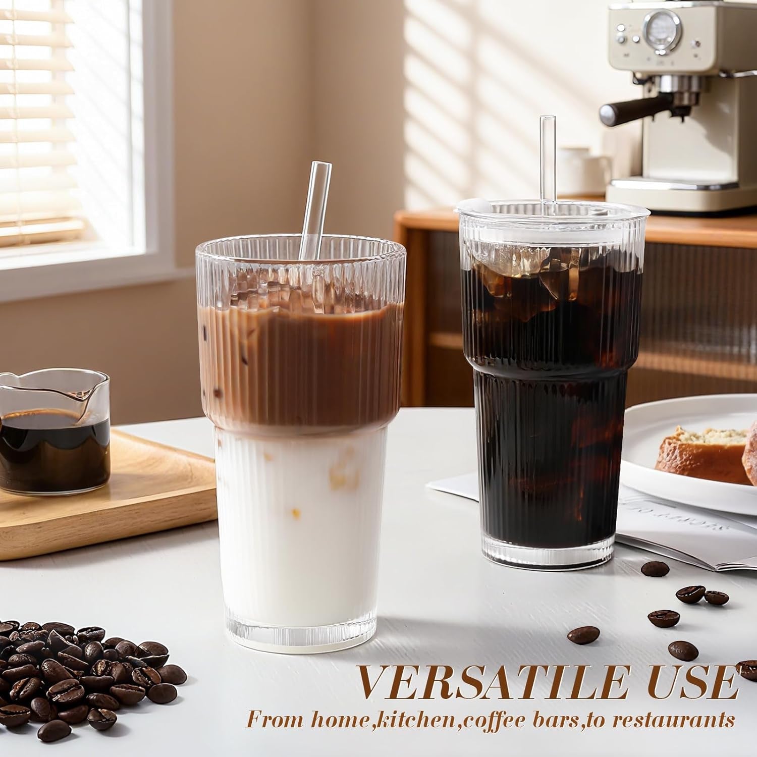 iced-coffee-cups-with-lids-coffee-bar-accessories-ribbed-glass-tumbler-with-straw-and-lid-4pcs-20oz-leak-proof-tumbler-reusable-glass-cups-and-tumblers-with-lid-and-straws-for-to-go-iced-coffee