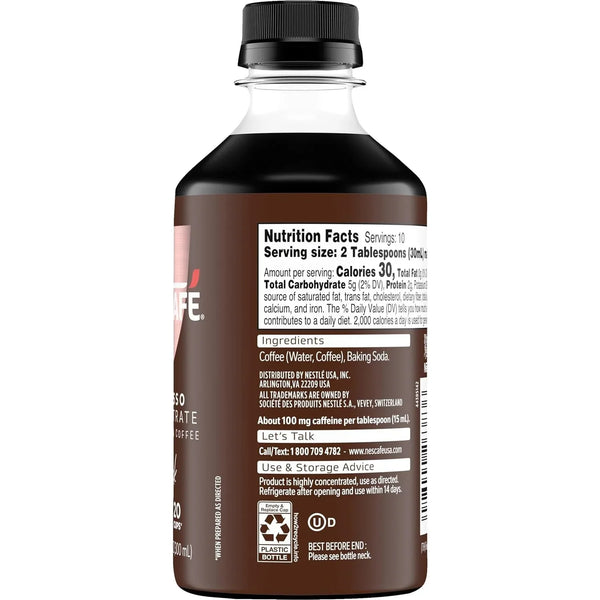 NESCAFÉ Espresso Concentrate Black, 2 Bottles 10 Fl Oz8