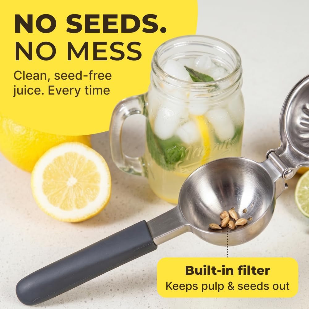 large-lemon-squeezer-stainless-steel-press-non-slip-grip-heavy-duty-manual-design-effortless-pro-grade-lemon-lime-orange-and-citrus-fruit-hand-held-lemon-juicer-squeezer-no-seeds-max-juice