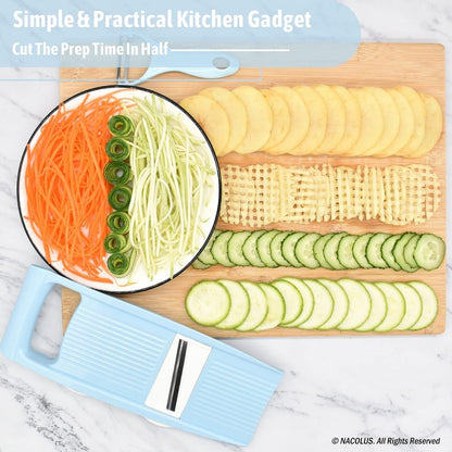 Handheld Mandoline Slicer for Kitchen, 5 in 1 Vegetable Slicer6