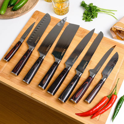 Seido Master 8-Piece Japanese Knife Set, High-Carbon Stainless Steel5