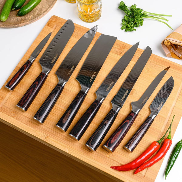 Seido Master 8-Piece Japanese Knife Set, High-Carbon Stainless Steel5