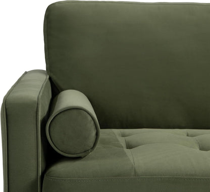 ® Lexington 75.6" Sofa, Mid-Century Modern, Pocket Coil Comfort, Easy Assembly, Velvet Fabric, Olive Green5