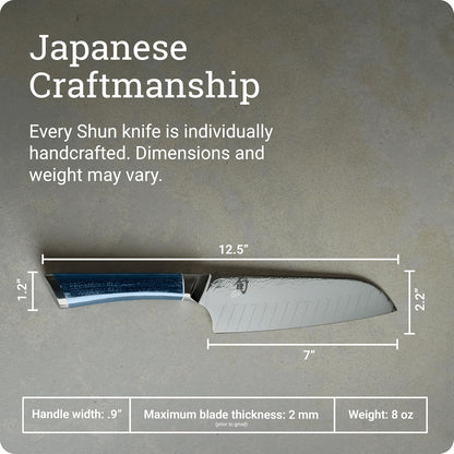 Shun Shiranami 7" Santoku Knife5