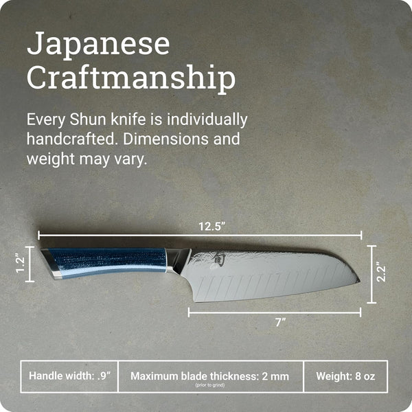 Shun Shiranami 7" Santoku Knife5