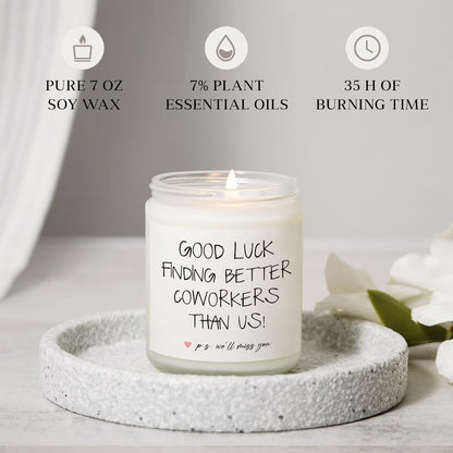 Coworker Leaving Gifts for Women, Lavender Scented Candle(7Oz)4