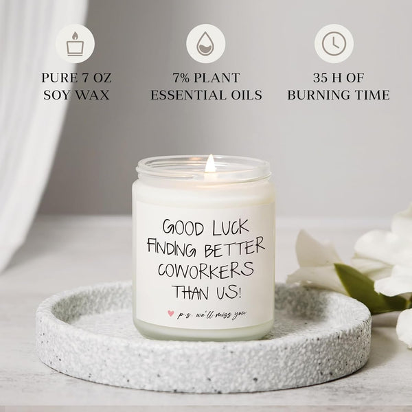 Coworker Leaving Gifts for Women, Lavender Scented Candle(7Oz)4