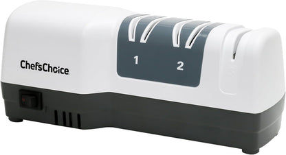 Chef'Schoice Hybrid Knife Sharpeners for 20-Degree Straight and Serrated Knives Combines Electric and Manual Sharpening with 100-Percent Diamond Abrasives and Precision Angle Guides, 3-Stage, White6