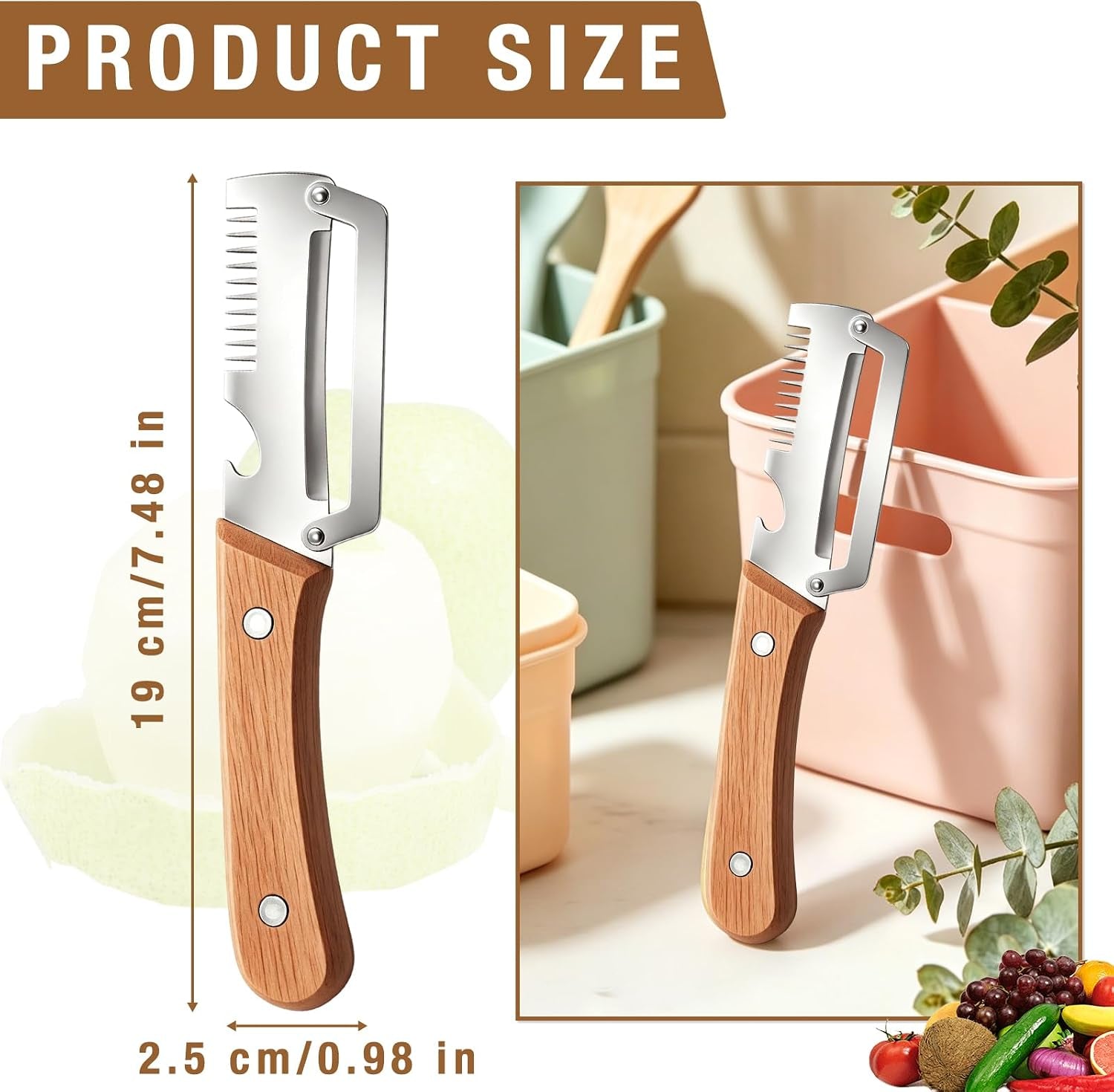 2pcs-multifunctional-vegetable-peeler-wooden-kitchen-tool-with-bottle-opener-3-in-1-kitchen-gadgets-stainless-steel-peelers-for-fruit-veggie