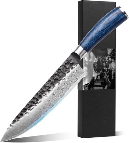8" Japanese Damascus Chef Knife – VG10 Steel, 67 Layers1
