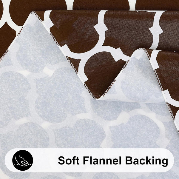 round Table Cloth, Flannel Backed Vinyl Tablecloth, 60" Round5