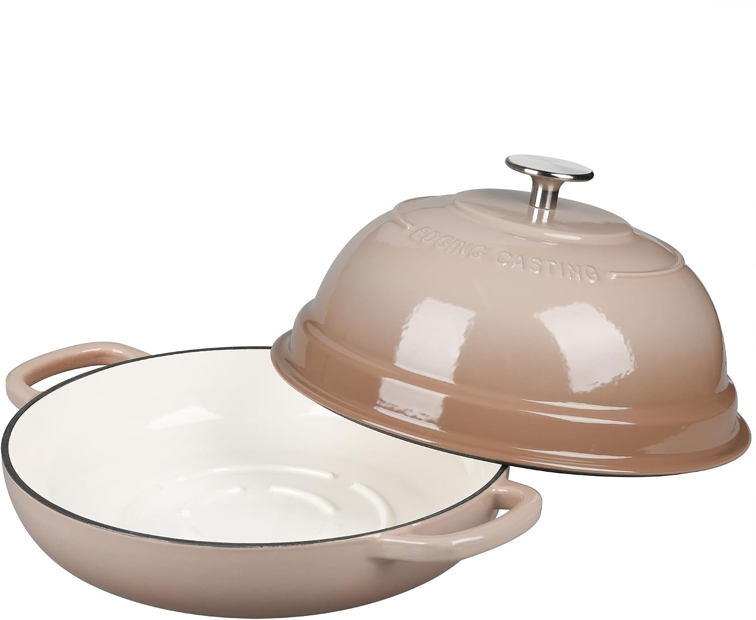 enameled-cast-iron-dutch-oven-pot-with-lid-round-bread-oven-for-homemade-sourdough-bread-baking-6-quart-mocha