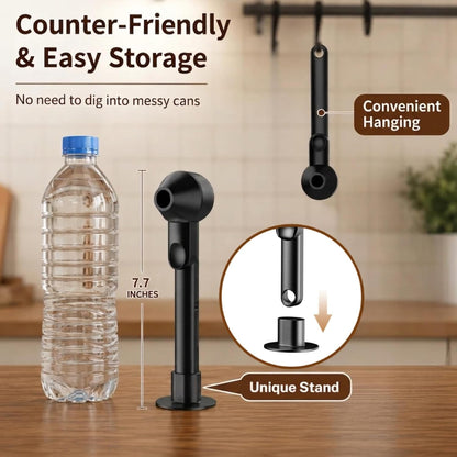 Coffee Scoop with Funnel for Ground Coffee, Protein Powder & Tea, 2 Tbsp | Mess-Free Scoop Funnel for Reusable K-Cup, Countertop Design for Home & Office, Handy Long Handle, Easy to Clean, 1-Pack5