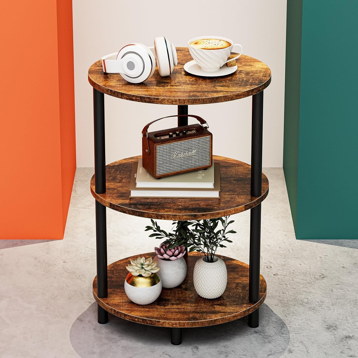 round-small-end-table-3-tier-oval-accent-table-for-small-spaces-rustic-wood-and-metal-couch-side-table-nightstand-for-bedroom-or-end-table-living-room-easy-to-assemble-rustic-brown