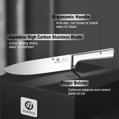 Knife Set - 15PCS Kitchen Knife Set Japanese High Carbon Stainless Steel Knives Set for Kitchen, Dishwasher Safe Ultra Sharp Professional Chef Well Balance Utility Knives, Black3