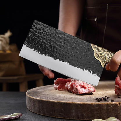 Meat Cleaver, 7.7 Inch Professional Stainless Steel Japanese Chef Knives Meat Fish Vegetables Chopping Cleaver Butcher Knife Chinese Kitchen Tools6