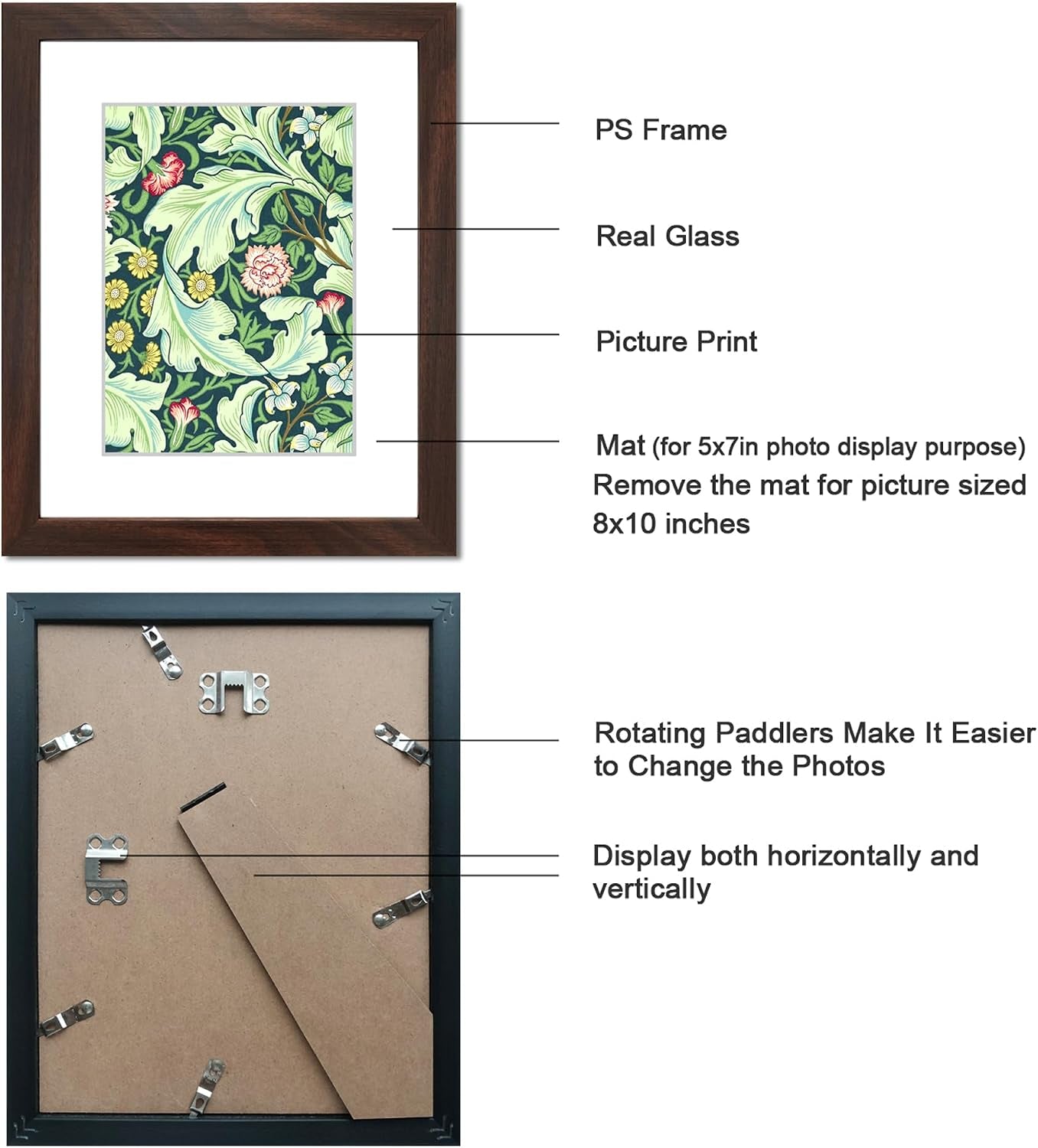 8x10-picture-frame-with-real-glass-for-pictures-5x7-with-mat-or-8x10-without-mat-wall-gallery-or-tabletop-display-photo-frames-1-pack-brown