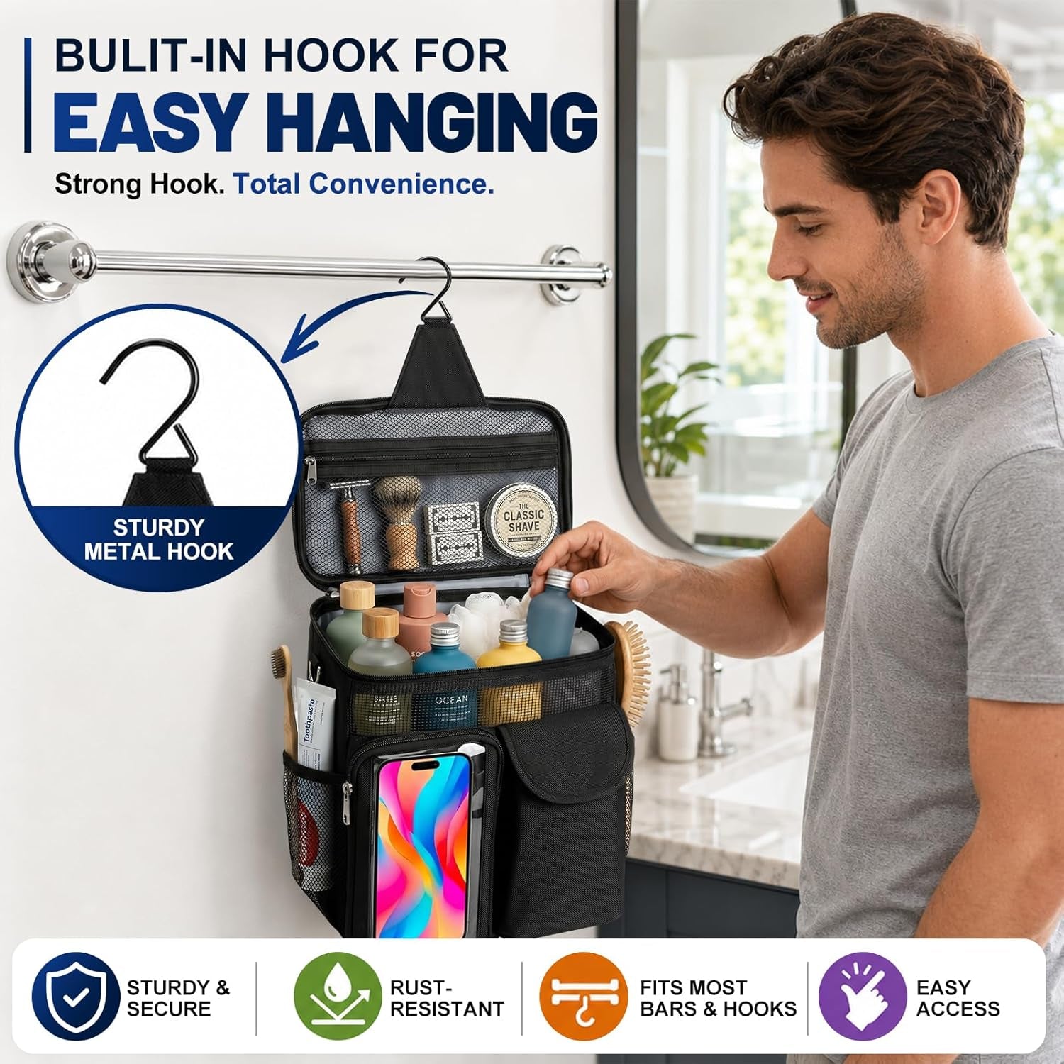 dorm-room-essentials-for-guys-girls-quick-dry-mesh-shower-caddy-portable
