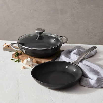 Le Creuset Toughened Non-Stick PRO Cookware Set, 3Pc. | 9.5” Fry Pan and 2.5 Qt. Braiser with Glass Lid2