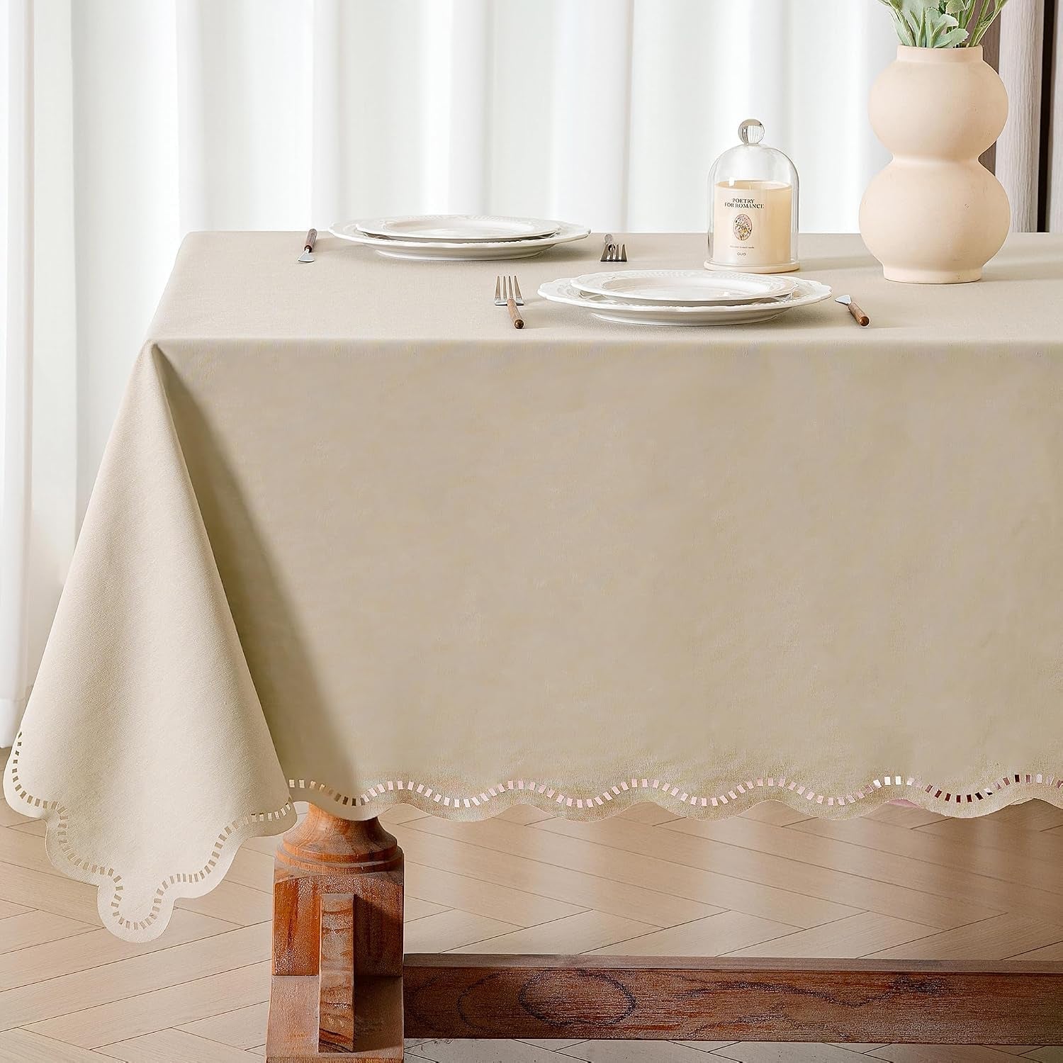 beige-rectangle-tablecloth-scalloped-cutouts-waterproof-table-cover-55x84