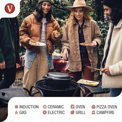 6-Quart Cast Iron Combo Cooker, Combination Dutch Oven and Skillet, Made in Colombia, 2-Piece Set3