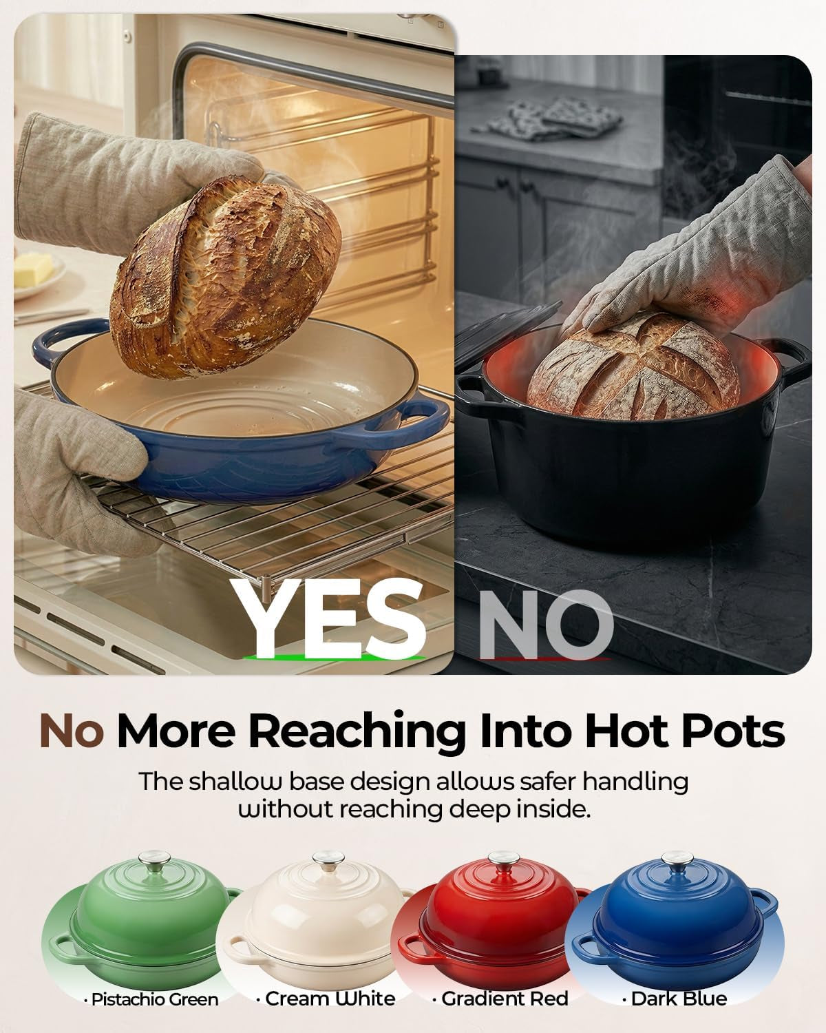5qt-enameled-cast-iron-sourdough-bread-oven-for-homemade-blue-tight-fitting-dome-lid-shallow-base-supports-easier-loading-crisp-sourdough-crusts-gifts-for-sourdough-bakers