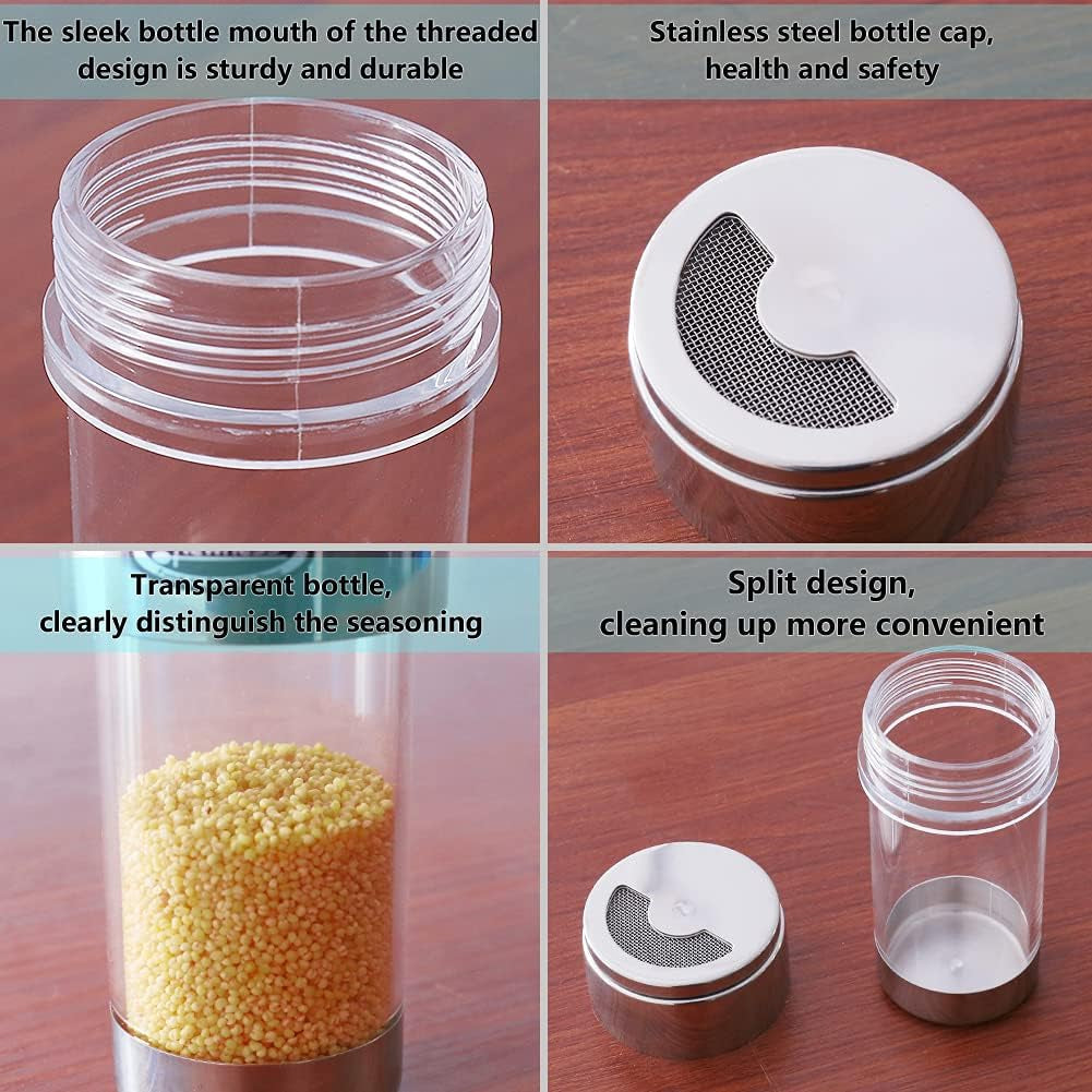 newness-mesh-shaker-or-salt-shaker-stainless-steel-salt-dispenser-clear-acrylic-seasoning-fine-mesh-shaker-with-rotating-cover-3-7-ounces-110-milliliter
