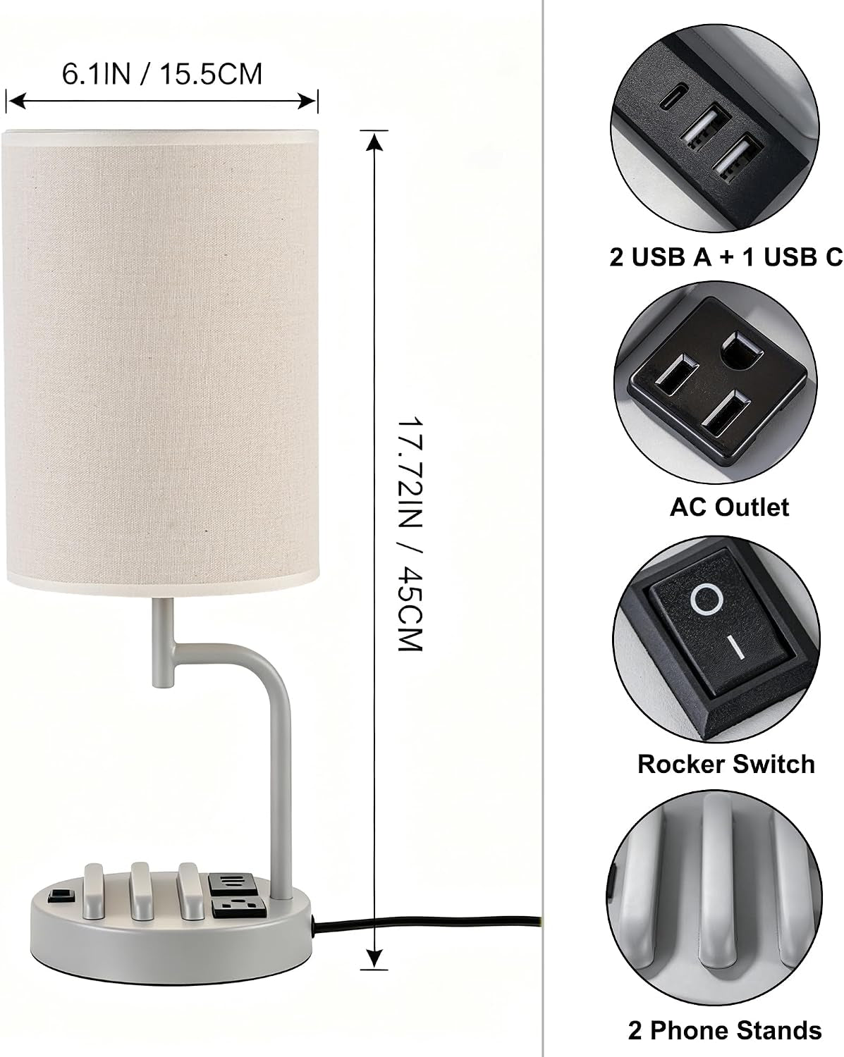 2-pack-table-lamp-bedside-lamp-with-3-usb-charging-ports-ac-outlet-usb-desk-lamp-with-2-phone-holders-linen-fabric-shade-nightstand-lamps-for-bedroom-living-room-office-gray