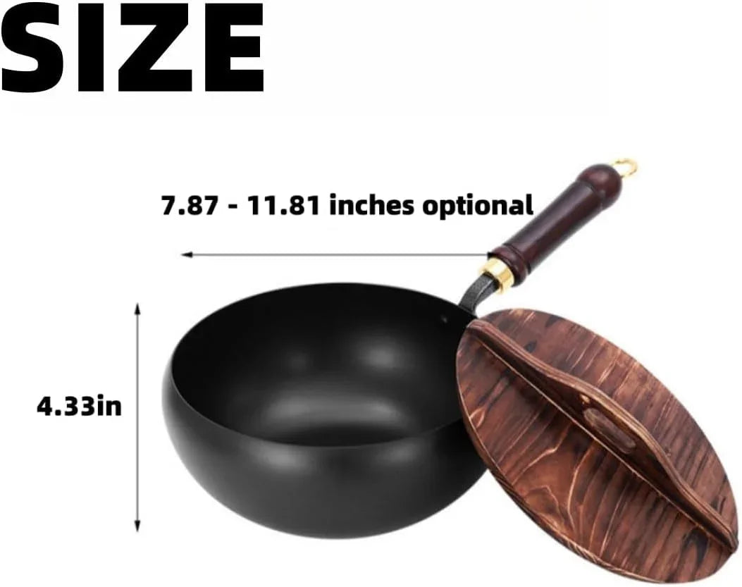 iron-pot-7-87-11-81-inch-uncoated-iron-pan-with-lid-no-chemical-coated-flat-bottom-japanese-pans-woks-stir-fry-pans-set-for-induction-electric-gas-wooden-lid-7-87in