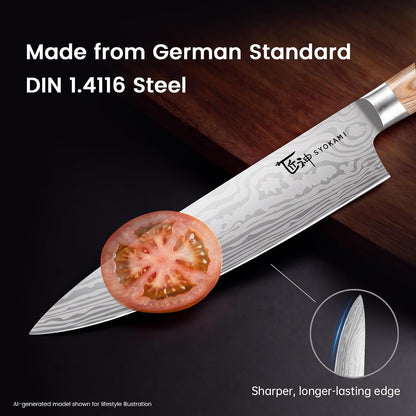2026 Upgrade Japanese Kitchen Knife Set with Torii-Style Block | 14-Pieces Knife Set for Kitchen, German DIN1.4116 Steel, Ergonomic Handle, Sharp Edge, Magnetic Knife Holder, Ideal Gift4