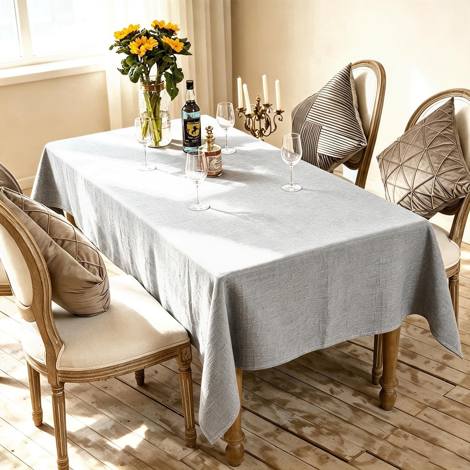 gray-tablecloth-rectangle-55x71-inch-waterproof-wipeable
