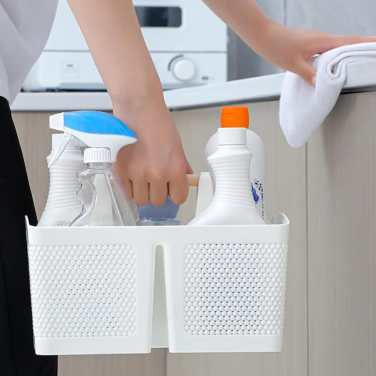 portable-shower-caddy-basket-plastic-cleaning-caddy-organizer-storage-tote-with-handle-for-bathroom-college-dorm-room-essentials-white