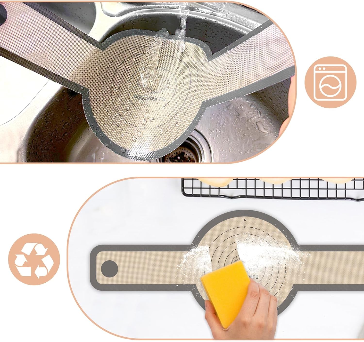 sourdough-silicone-bread-sling-for-dutch-oven-2-pack-long-handles-for-dough-transfer-nonstick-bread-release-dishwasher-cleanup-flexible-reusable-design-round-gray