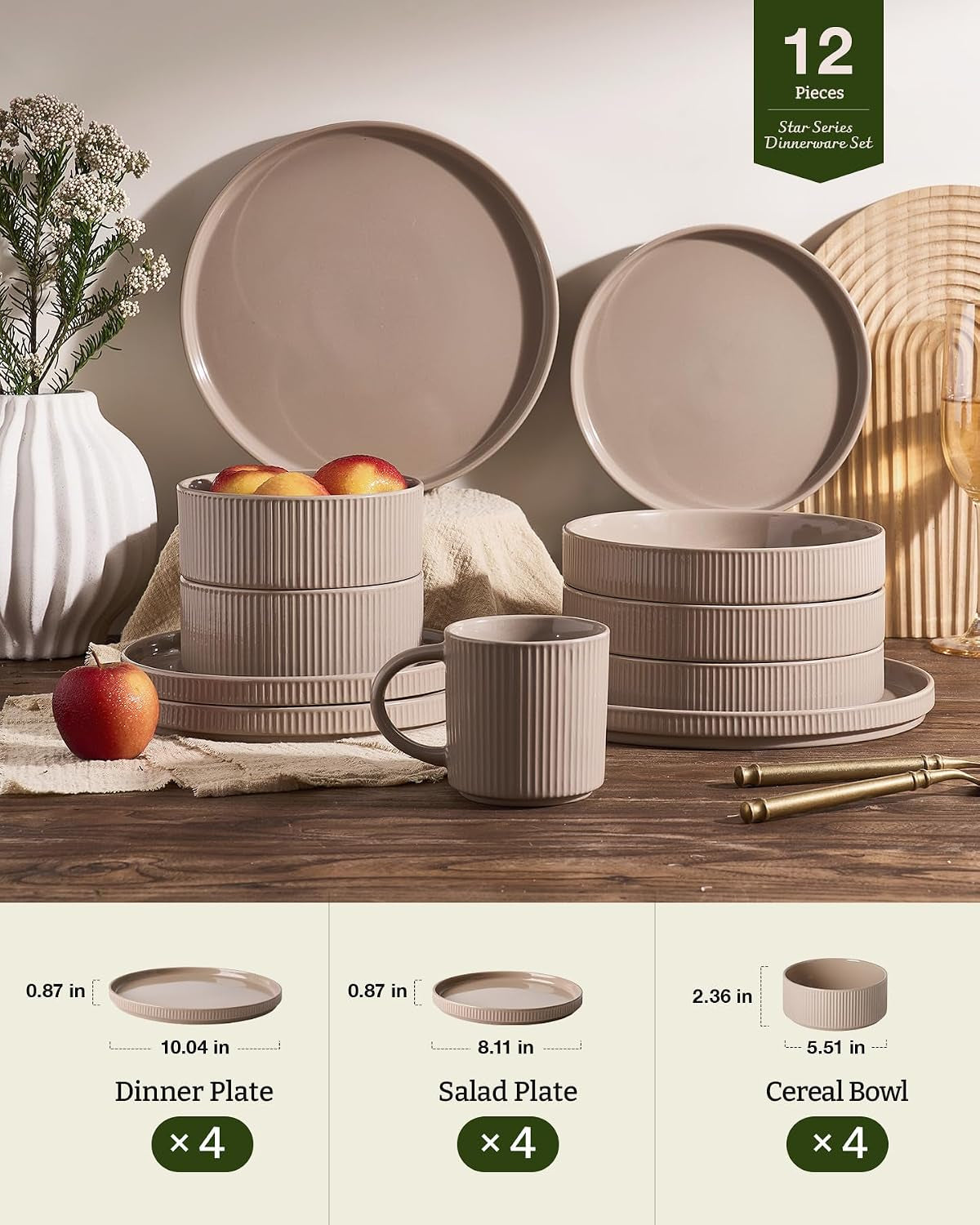 ceramic-plates-and-bowls-set-dinnerware-sets-ribbed-dishes-for-4