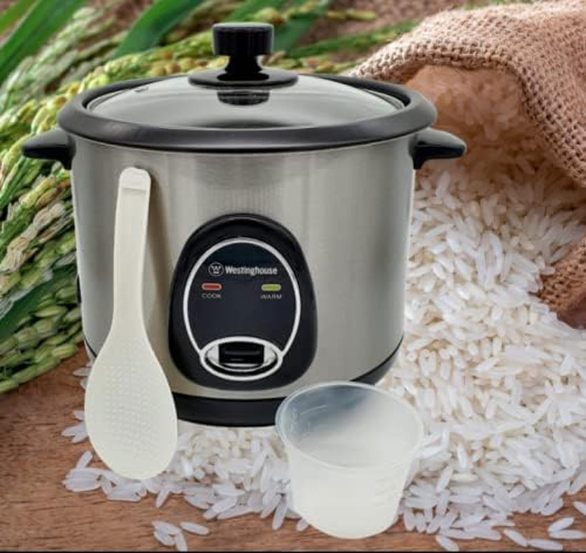 westinghouse-220-volt-rice-cooker-10-cup-non-stick-cooking-pot-measuring-cup-keep-warm-function-stainless-steel-700w-not-for-use-in-usa
