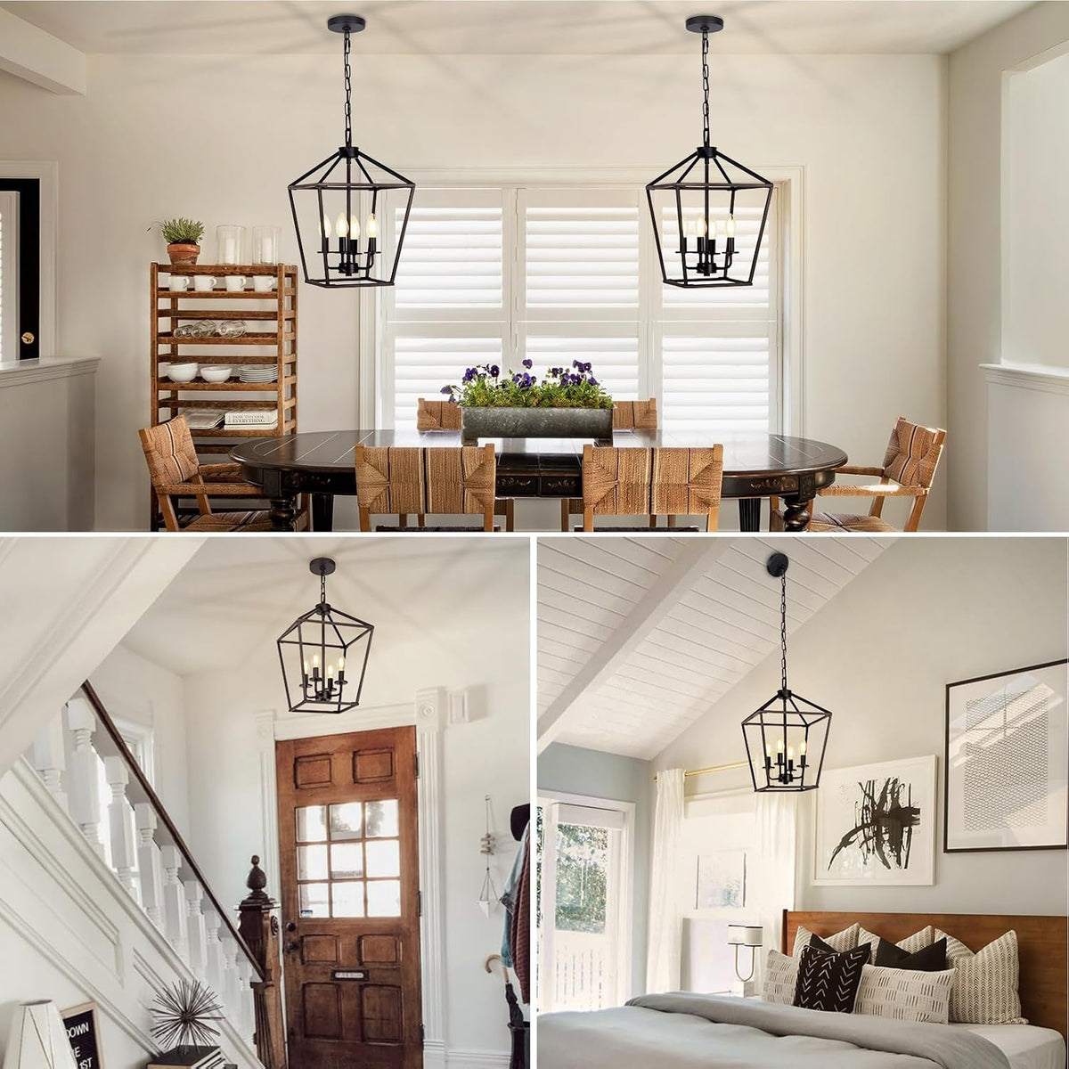 4-light-chandelier-industrial-ceiling-light-black-lantern-light-fixtures-with-farmhouse-metal-cage-adjustable-height-rustic-geometric-hanging-light-e12-base-for-kitchen-island-entryway-indoor