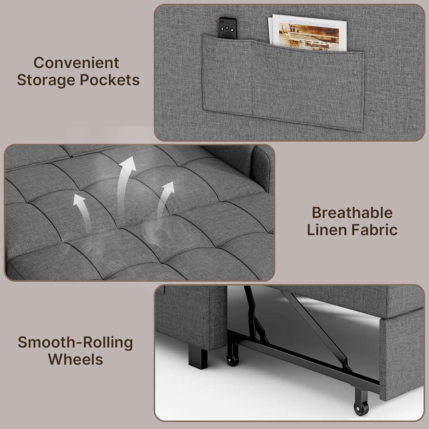 convertible-sofa-bed-modern-couch-bed-small-loveseat-sleeper-grey