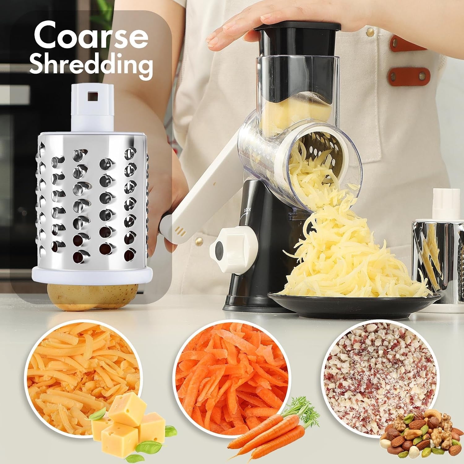 cheese-grater-hand-crank-rotary-vegetable-shredder-with-handle-and-strong-suction-base-3-in-1-kitchen-speed-spin-veggie-slicer-nut-grinder-for-pizza-top-hash-brown-salad-and-more-black