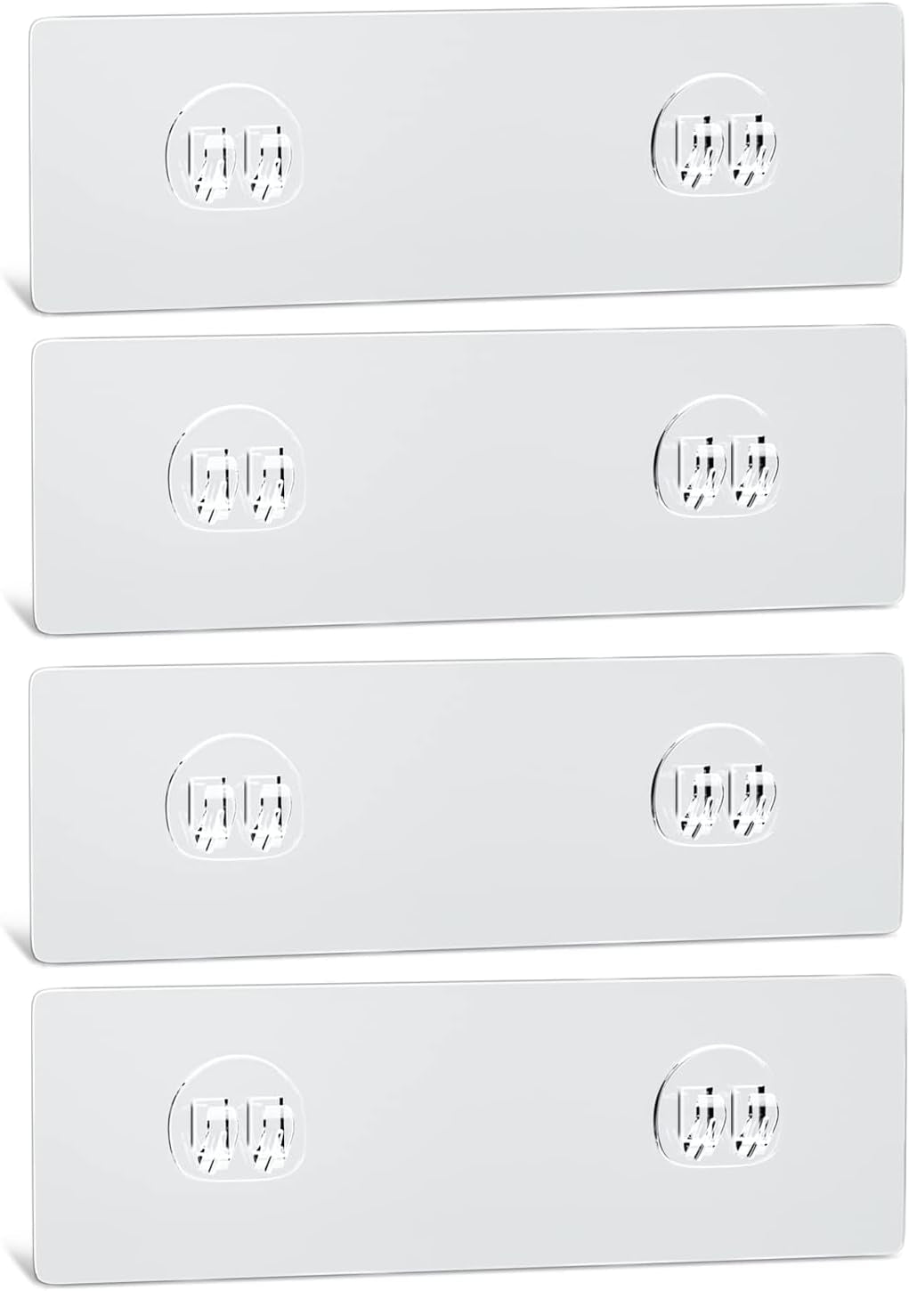 shower-caddy-replacement-stickers-no-drilling-transparent-adhesive-strips-for-shower-caddy-soap-holder-bathroom-storage-shelves-kitchen-racks4pack
