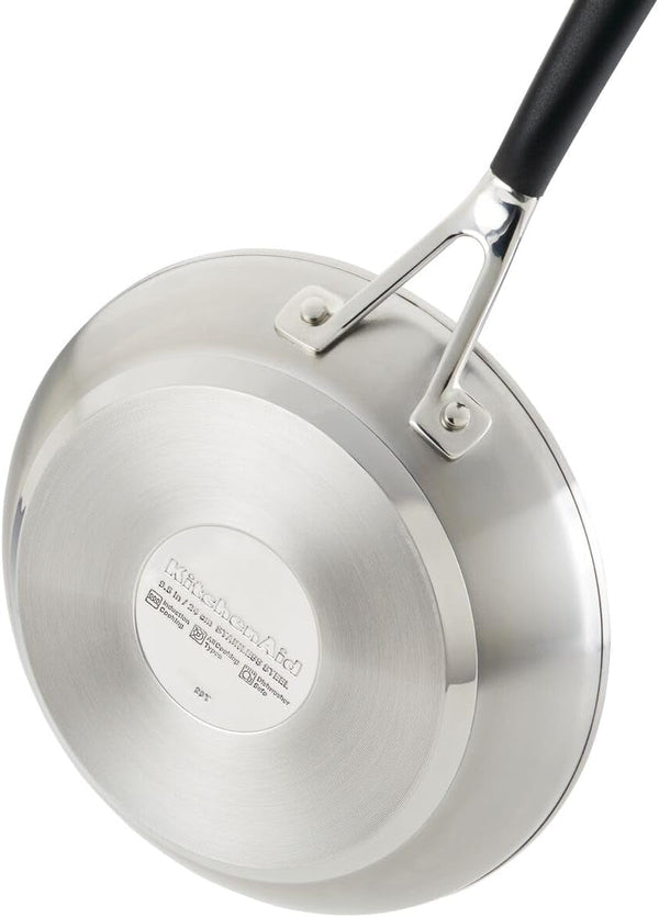 Kitchenaid Stainless Steel Cookware Induction Pots and Pans Set, 10-Piece, Brushed Stainless Steel10