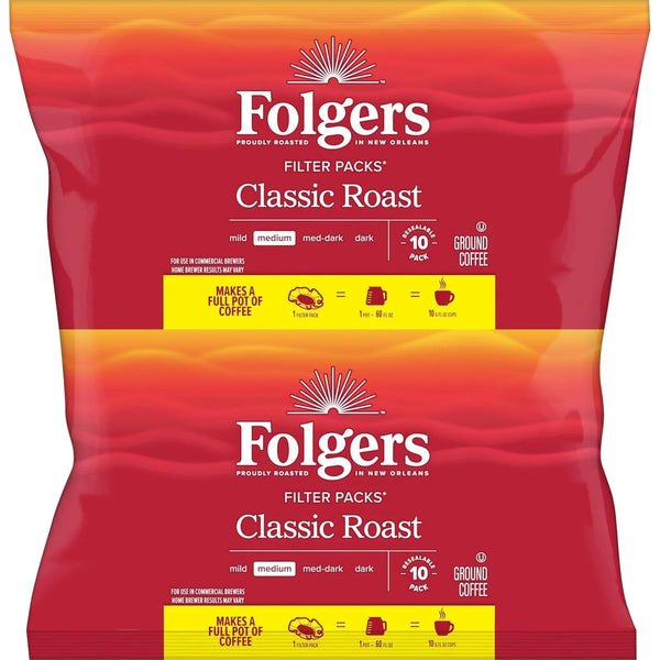 Classic Roast Medium Roast Ground Coffee, 40-1.05 Ounce Filter Packs2
