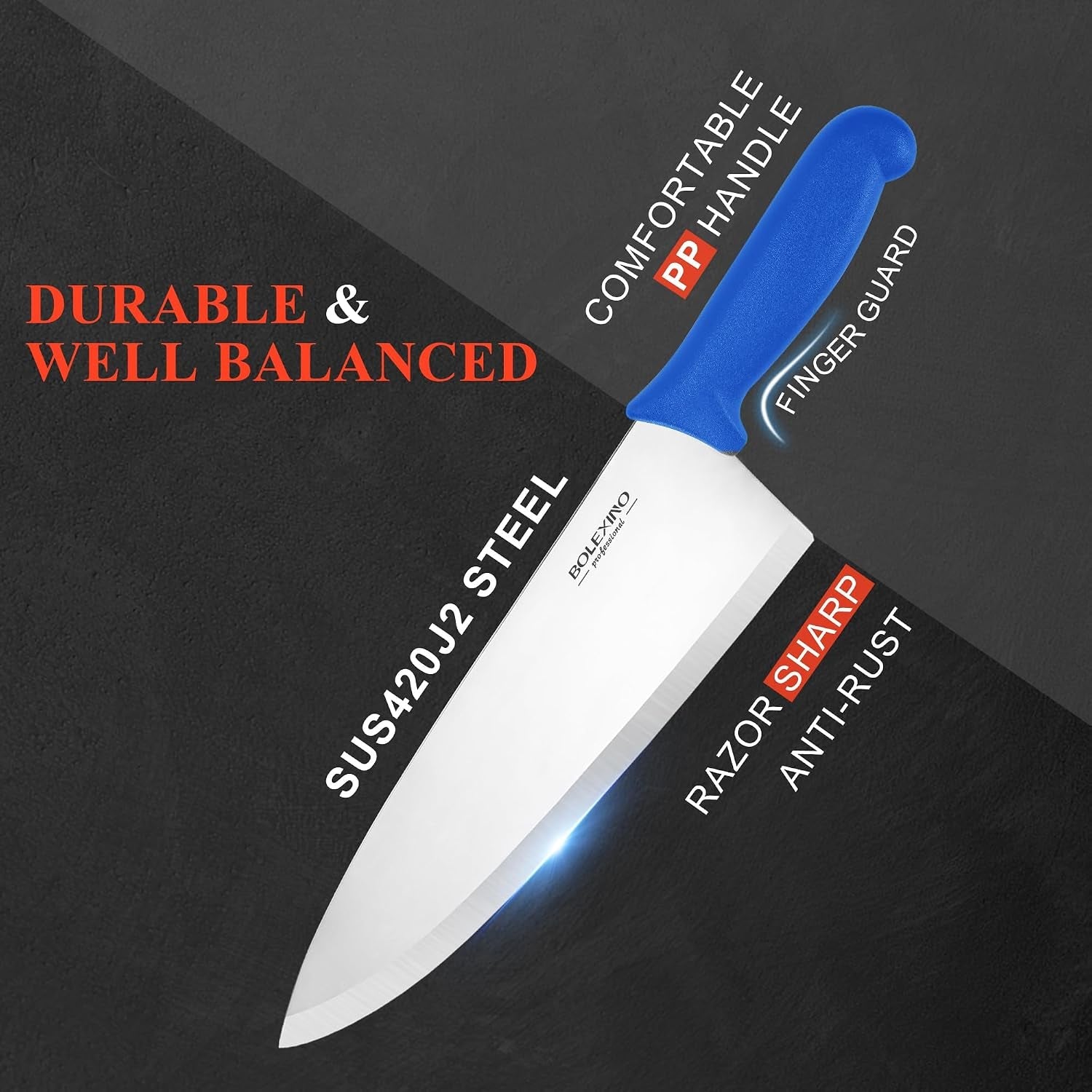 10-professional-chef-knife-high-carbon-steel-ergonomic-blue