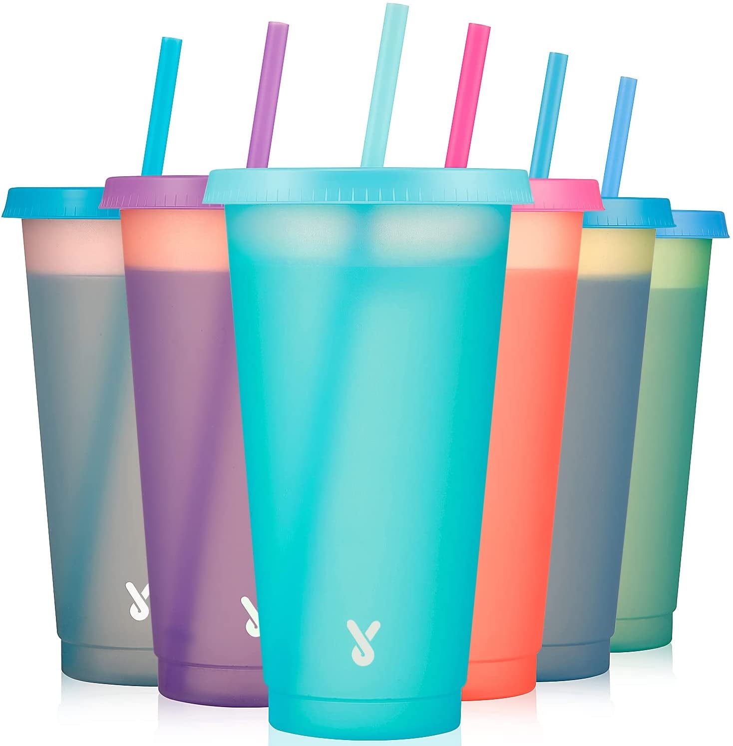 plastic-cute-cold-cups-with-lids-and-straws-bulk-for-iced-coffee-6-pack-24-oz-color-changing-reusable-for-adults-kid-women-party