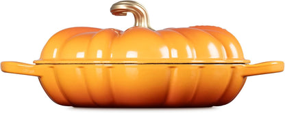 Le Creuset Enameled Cast Iron Signature Pumpkin Braiser, 2.75 Qt.,Persimmon4