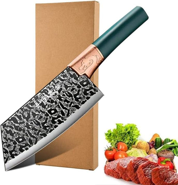 Meat Cleaver,Cleaver Knife 7.5 Inch Stainless Steel Slicing Knife Kitchen Vegetable Knife Super Sharp Chef Special Knife for Restaurants1