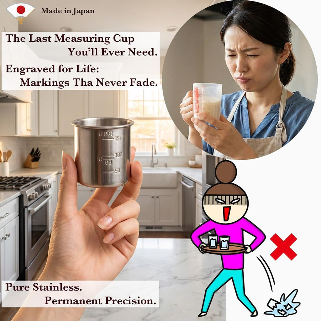 japanese-rice-measuring-cup-180ml-1-gou-made-in-japan-stainless-steel-accurate-japanese-standard-rust-resistant-easy-to-read-engraved-mark