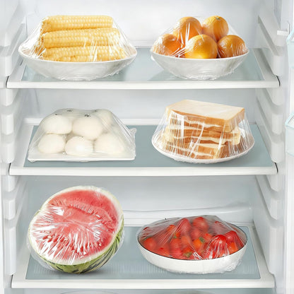 200Pcs Bowl Covers Bread Proofing - Plastic Wrap for Food Sourdough Bread Baking Rising Elastic Reusable Plate Covers Outdoor Food Fresh Keeping Bags Shower Cap Hair Deep Conditioning6